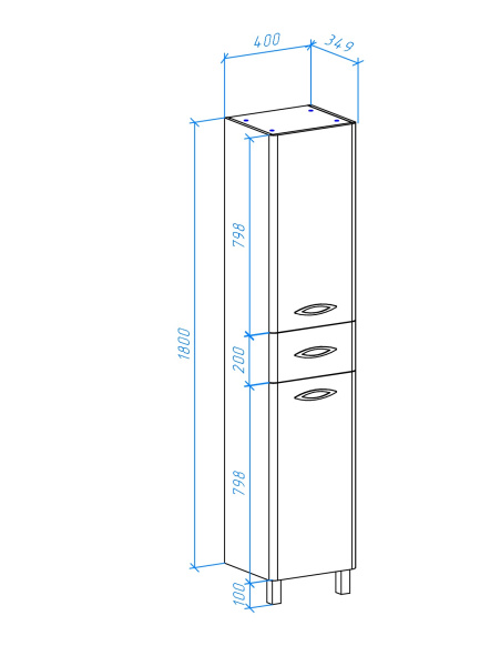 Пенал Bellezza Джела 40 4629805711018